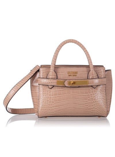 Buy GUESS Enisa Mini Satchel, Camel in Saudi Arabia