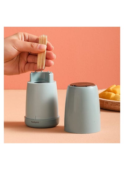 اشتري 2 Pieces Pop Up Automatic Toothpick Dispenser, Portable Container Organizer For Home, Restaurant, Sturdy Safe في السعودية