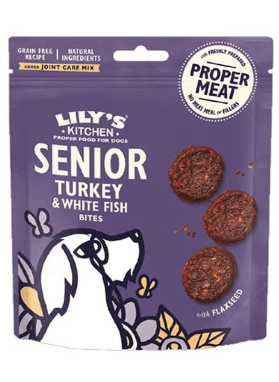 Buy Lily's Kitchen Turkey & Whitefish Senior Dog Treats 70g in UAE