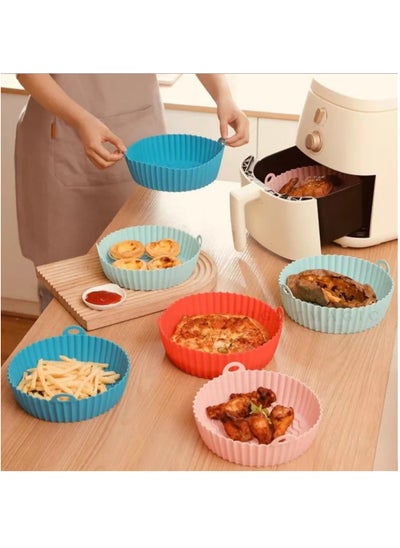 Buy 2PCS Silicone Air Fryer Tray-Multicolor in Egypt