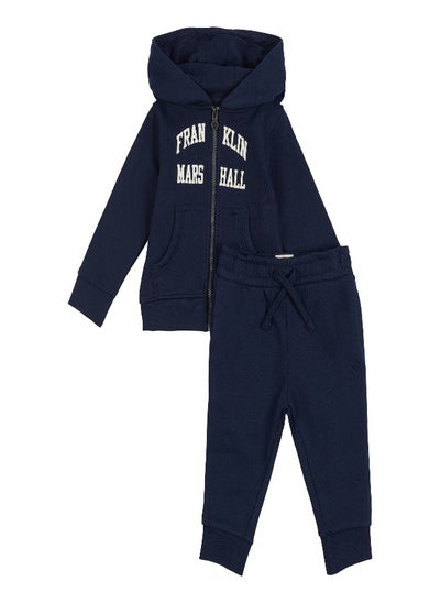 Buy Franklin and Marshall Vintage Arch Zip Hoodie and Jogger Toddler Set Navy Blazer in Saudi Arabia