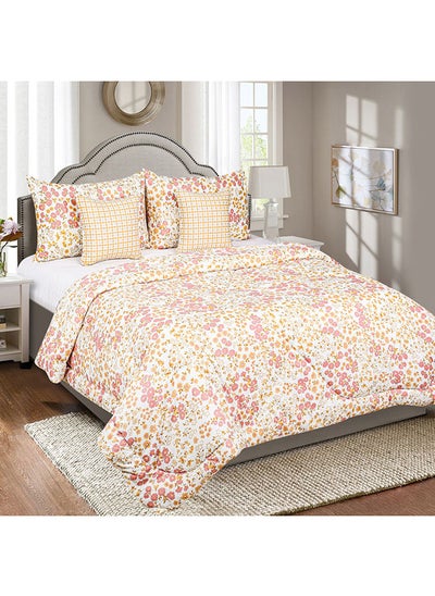 Buy Madison Celtic Ditsy 5-Piece Floral Print King Comforter Set 240x220 cm in UAE