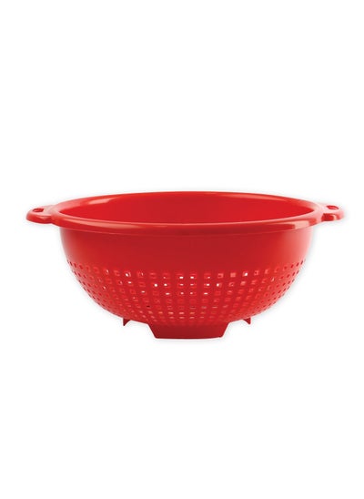 Buy "GAB Plastic, Colander, Red, Kitchen Drain Colander, Food Strainer Kitchen and Cooking Accessory,  Cleaning, Washing and Draining Fruits and Vegetables, Made from BPA-free Plastic" in UAE