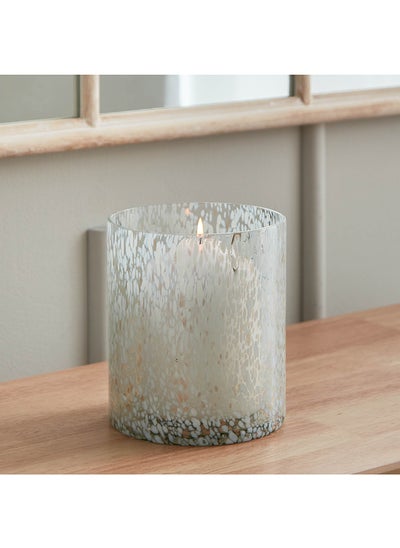 Buy Ora Glass Candleholder with Speckles 15.25 x 17.5 x 15.25 cm in UAE