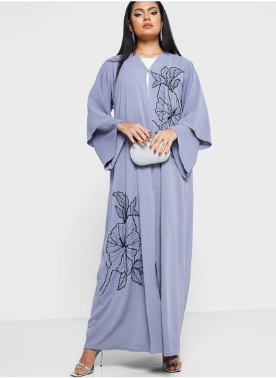 Buy Floral Print Abaya in UAE