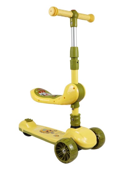 Buy COOLBABY Kids Scooter 8 Wheel Scooter Flash Wheel Height Adjustable in UAE