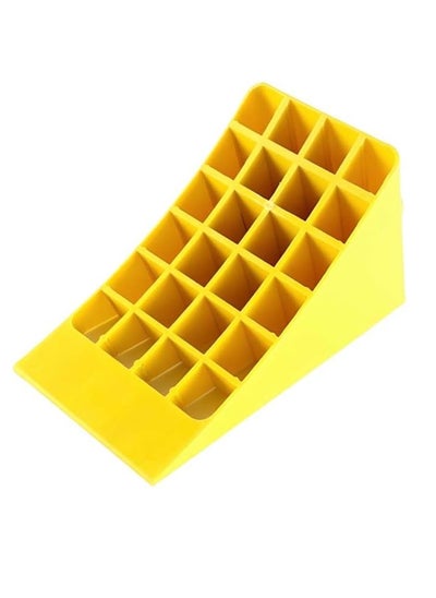 Buy BERRY Wheel Chock Yellow 45 CM square-pipe Premium Quality Durable Car Garage Wheel Professional Grade Parking Wheel Chocks in UAE