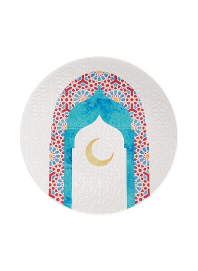 Buy Tramontina Noor 19cm Ramadan Themed Decorated Porcelain Dessert Plate in UAE