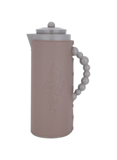 Buy Leather Cappuccino Thermos 1 Liter in Saudi Arabia