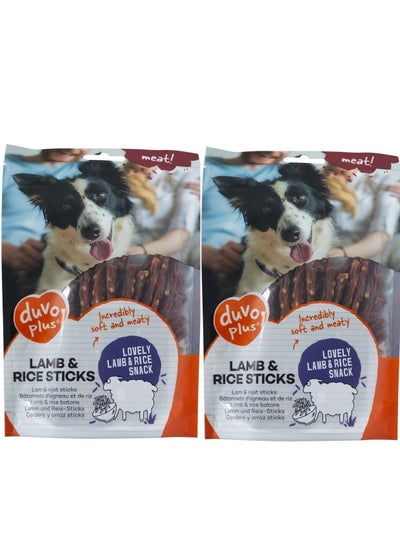 Buy Lamb With Rice Sticks Tasty Incredible Soft And Meaty Training Treats For Dogs 2X80g in UAE