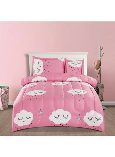 Buy Children's Winter Comforter Set From Hours Fur With Double-Sided Velvet Consisting Of 4 Pieces in Saudi Arabia