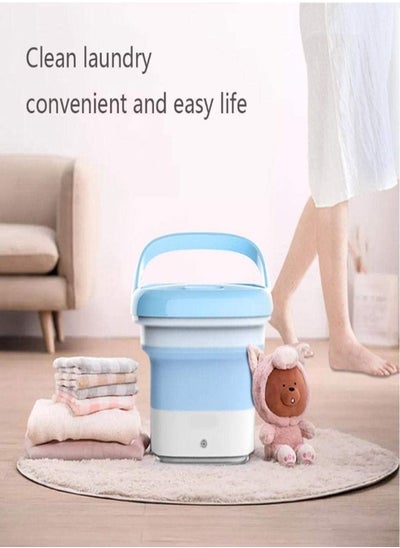 Buy Washing Machine folding portable semi automatic energy saving mini machine in UAE