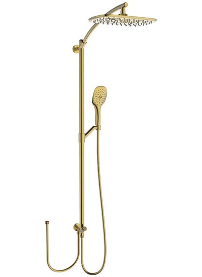 Buy HESANIT Elite Shower Column With Hand Shower And Diverter Gold - 7002-193G in Saudi Arabia