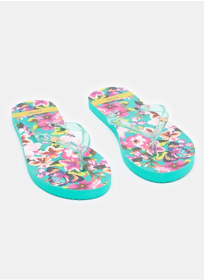 اشتري Floral Summery Flip Flop With Plastic Straps في مصر