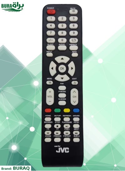 Buy Remote Control For JVC Pro LED LCD Smart TV Black Universal in Saudi Arabia