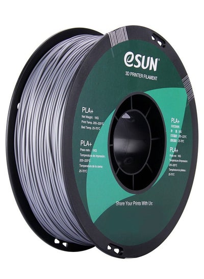 اشتري Esun Pla+ 1.75mm Silver 3D Printer Filament Crack Resistant Smooth Finish 1kg Spool في الامارات