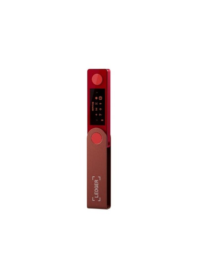 Buy Nano X Hardware Wallet | Safest Crypto & NFT Cold Storage, Big Screen + Wireless Bluetooth & Type-C Connectivity, 5000+ Coins Supported, for iOS & Android, MacOS & Windows - Ruby Red in UAE