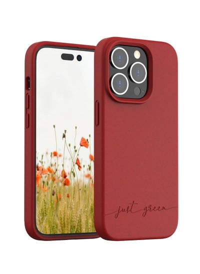 Buy Just Green iPhone 14 Pro case Natural Red - Eco-designed Red in UAE