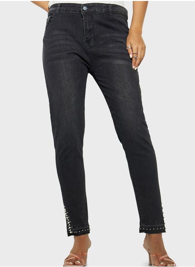 Buy Pocket Detail Denim Jeans in UAE