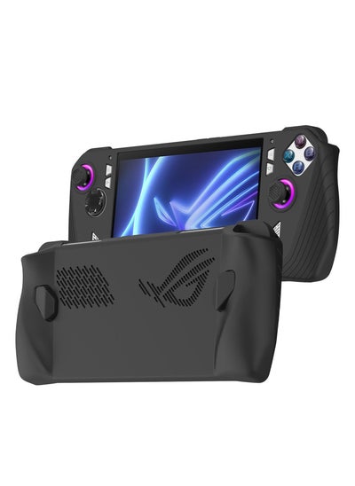 اشتري Case Compatible with ASUS ROG Ally Z1 Extreme - FlexiSkin, Silicone Cover Soft Low Profile 360 Protection for ASUS ROG Ally Z1 Extreme, ASUS ROG Ally Z1 Extreme, Ally Z1 - Jet Black في الامارات