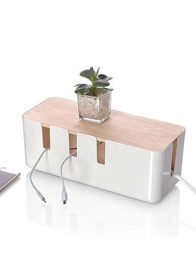 Buy Cable Management Box Cord Organizer Cable Hiding Box System To Cover And Hide Power Strips Cords in Saudi Arabia