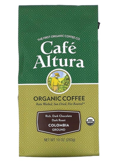 Buy Organic Coffee Colombia Ground Dark Roast 10 oz (283 g) in UAE