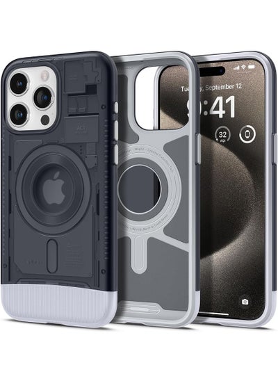 Buy Classic C1 MagFit for iPhone 15 Pro Case Cover with MagSafe & Extreme Protection Tech - Graphite in UAE