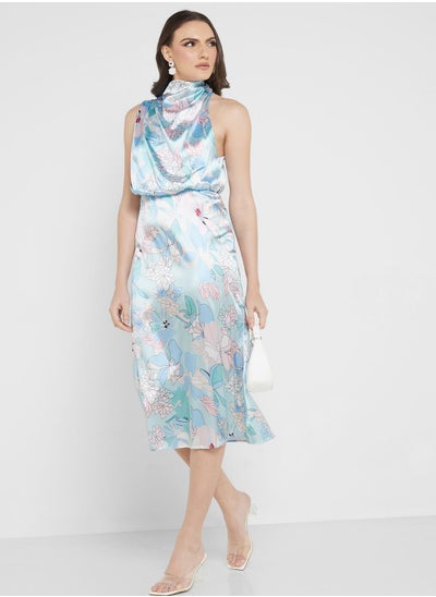 Buy Halter Neck Printed Dress in Saudi Arabia