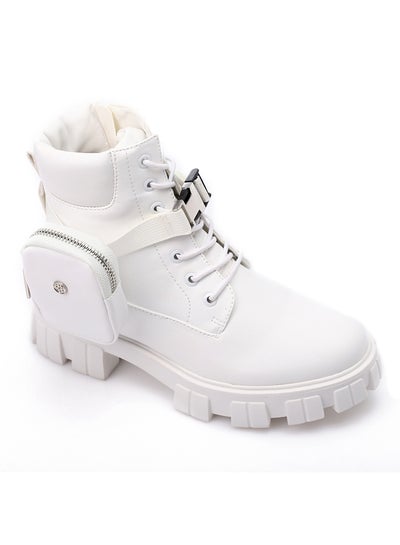 Buy Women's Side Pouch Lace Up Combat Boots in Egypt