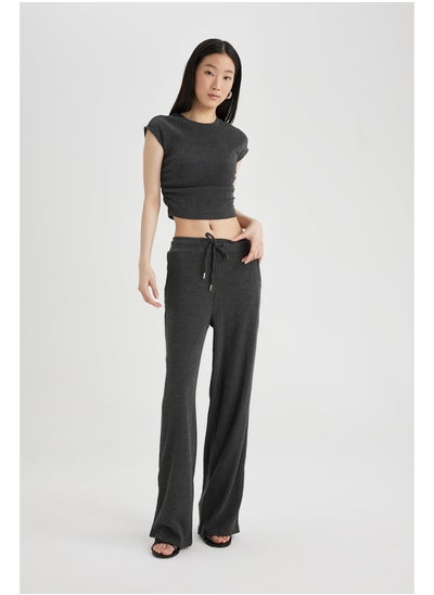 اشتري Woman Wide Leg Knitted Trousers في مصر