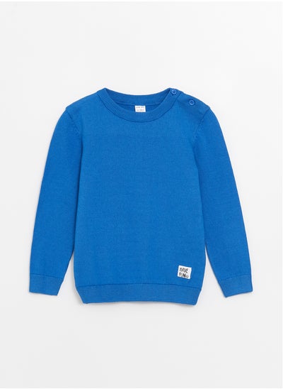 اشتري Crew Neck Long Sleeved Baby Boy Sweater في مصر