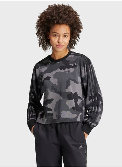 Buy Essentail 3 Stripe Camo Sweatshirt in UAE