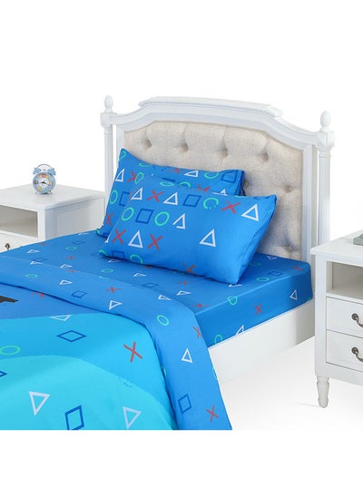 Buy Start Play Queen-Sized Duvet Cover Set, Blue - 200x200 cm in UAE