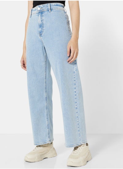 Buy Sylvie High Waist Wide Leg Jeans in UAE