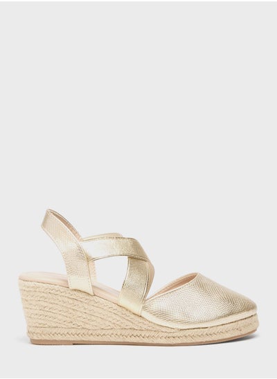 Buy Multi Strap Wedge Sandals in UAE