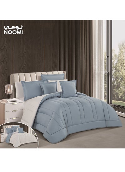 Buy 5 Piece Comforter Set Two Sided Microfiber Single Size 230X170 in Saudi Arabia