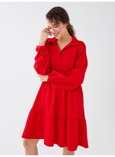 Buy Polo Neck Regular Long Sleeve Women's Dress in Egypt