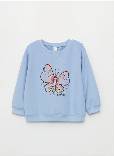 Buy Crew Neck Printed Baby Girl Sweatshirt in Egypt