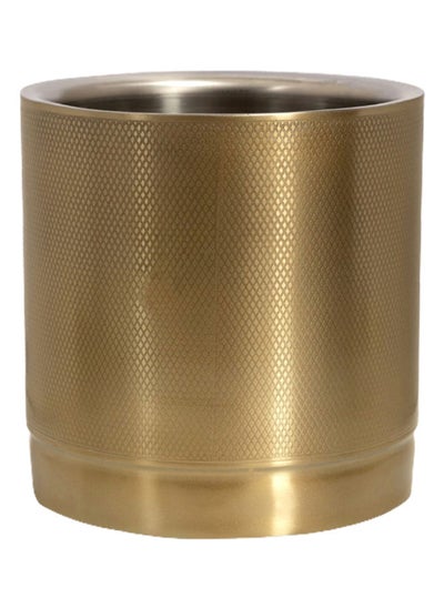 اشتري Tim Ice Bucket, Matte Gold & Silver - 15x18 cm في الامارات