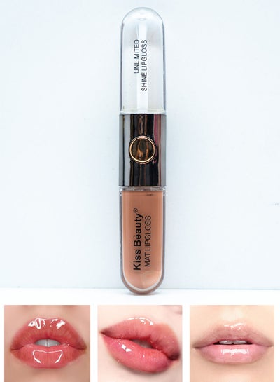 Buy Unlimited Shine Lipgloss 2 In 1 Longlasting - 7ml - 08 in Egypt