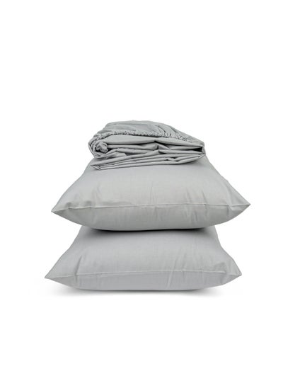 Buy Fitted Sheet Set Grey 200x200 in Egypt