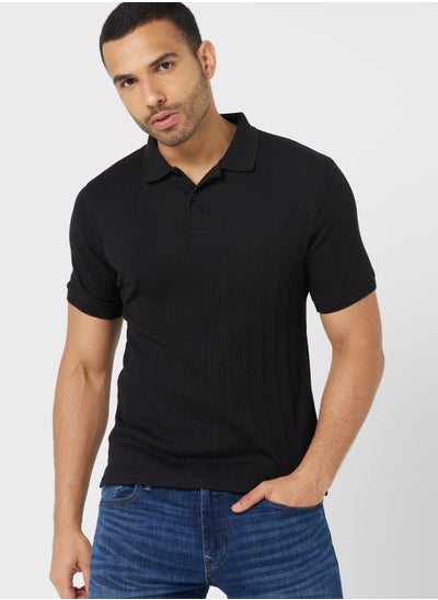 Buy Rib Polo Shirt in UAE