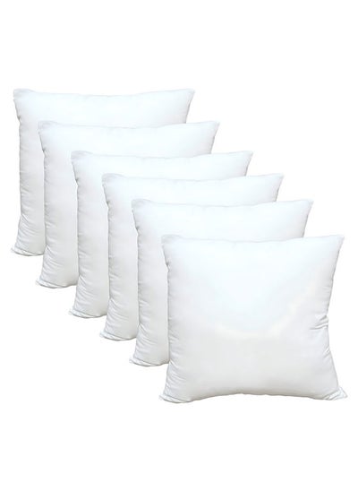 اشتري Cushion Filler Pack of 6pcs- Fabric: Non Woven , Filling 300grams Non Siliconized Fiber - Size : 40 x 40cm في الامارات