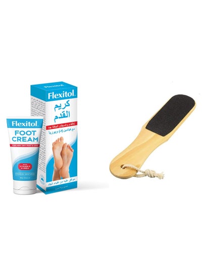 Buy Foot Cream for Feet and Legs 85G With Double Sided Foot Buffer in UAE