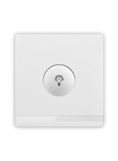 Buy V5-Series Intelligent Dimmer Light Switch, Single Round Push Button 3x3" White/Ivory Finish in UAE