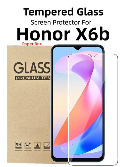 اشتري واقي شاشة لهاتف Honor X6b مصنوع من زجاج عالي النفاذية ومقاوم للخدش في السعودية