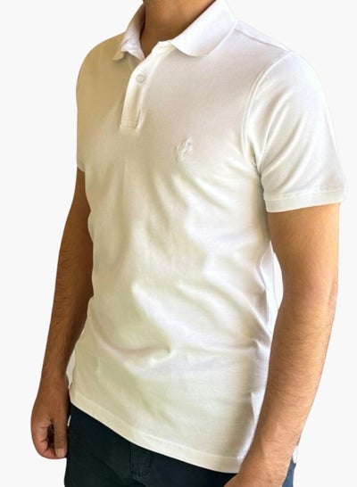 Buy Horse Polo Classic Polo Shirt, white in Egypt