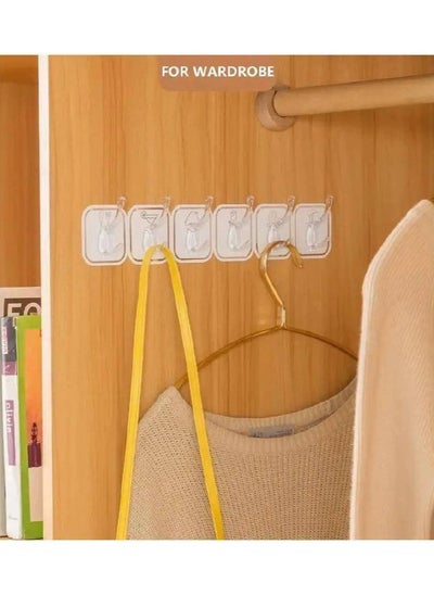 Buy Double-sided hanger, 6-hook, double-sided hanger, strong. You can separate each square separately and use it in different ways and in different places. in Egypt