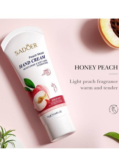 Buy Peach EXTRACT MOISTURIZING HAND CREAM HYDRATING AUTUMN WINTER HAND CREAM 75 g in UAE