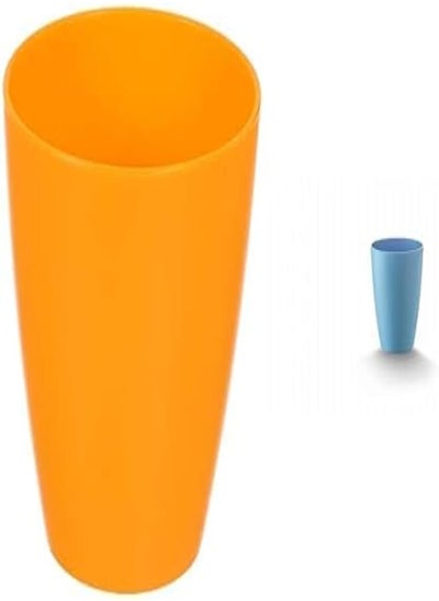 اشتري M-Design Lifestyle Plastic Cup, 300 ml - Orange + M-Design 8636Lifestyle Small Cup 300 ml Blue في مصر